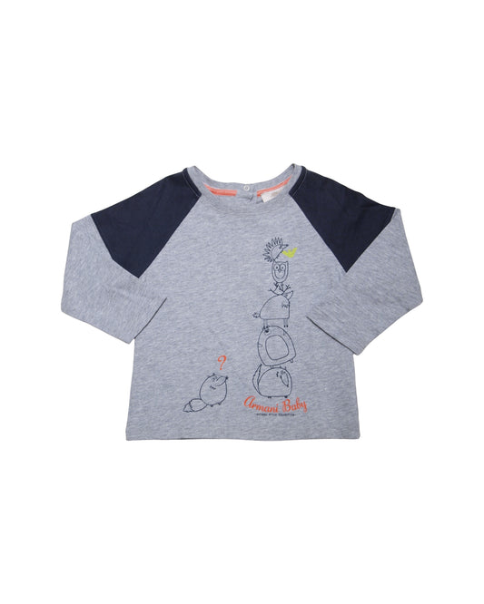 Armani Junior Long Sleeve T-Shirt ARJ0116W0289 (6XHT09-4J09Z)