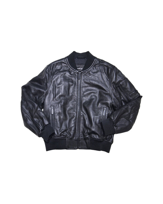 EMPORIO ARMANI LEATHER JACKET ARJ0119W0001 (4UB55P-4UP55)