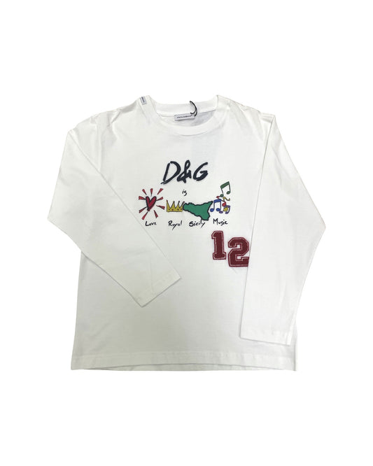 DOLCE & GABBANA LONG SLEEVE T-SHIRT DGJ0119W0057(L4JT7M-G7SVL)