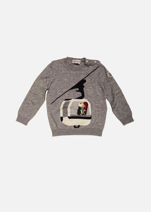 Moncler Enfant KNITTED ROUND NECK JUMPER MCL0116W0072 (B2951-9003850-94863)