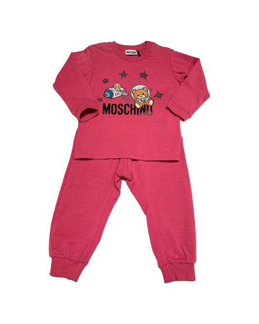 MOSCHINO T-SHIRT + PANTS SET MOS0119W0024 (MUK02C-LBA12)