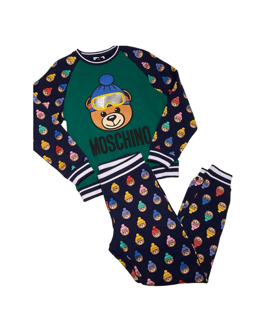 MOSCHINO SWEATSHIRT + PANTS SET MOS0119W0064 (HUK01R-LDB22)